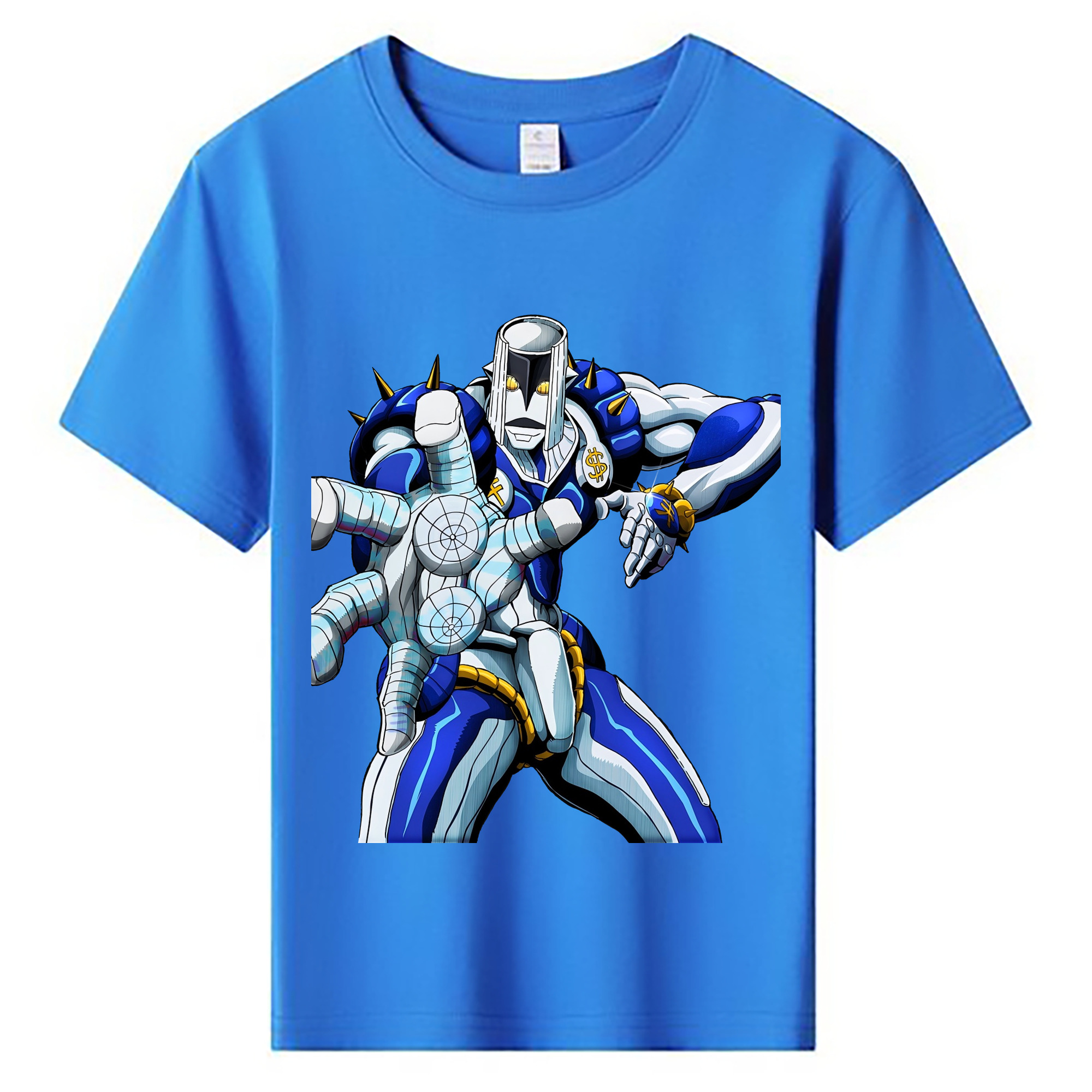 （画像用） ジョジョの奇妙な冒険 虹村億泰 にじむら おくやす JoJo's Bizarre Adventure Nijimura Okuyasu 綿100％キッズTシャツ（フロントプリント）